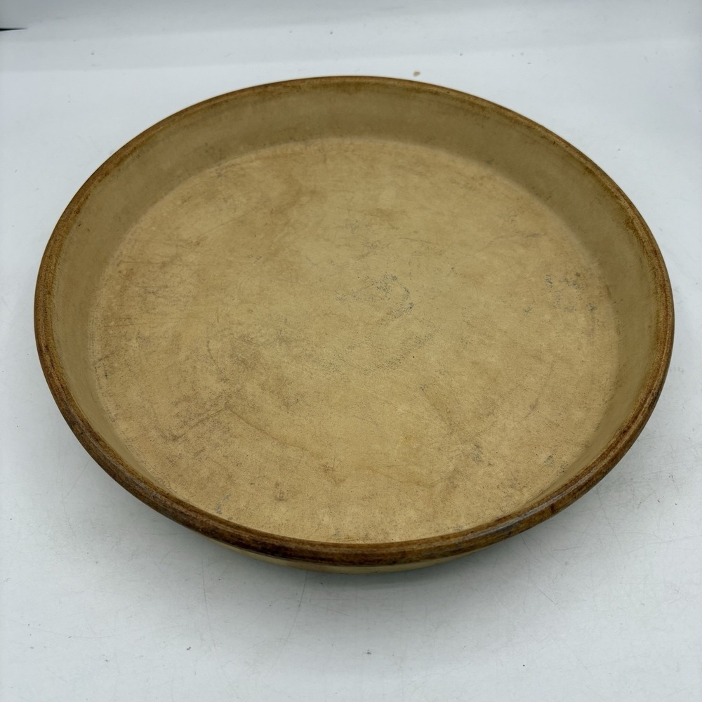 Vintage Sassafras Enterprises Stoneware Super Stone Round Deep Dish 11" Pan 1982